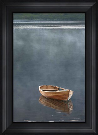 Framed Rowboat in Ross Print
