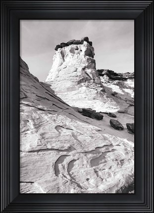 Framed Grand Staircase I BW Print