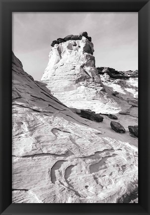 Framed Grand Staircase I BW Print