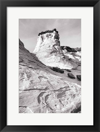 Framed Grand Staircase I BW Print