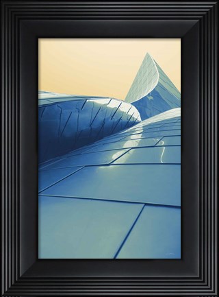 Framed Skyscraper VII Spring Print