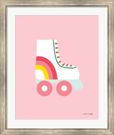 Framed Rollerskate Print