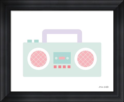 Framed Boombox Print