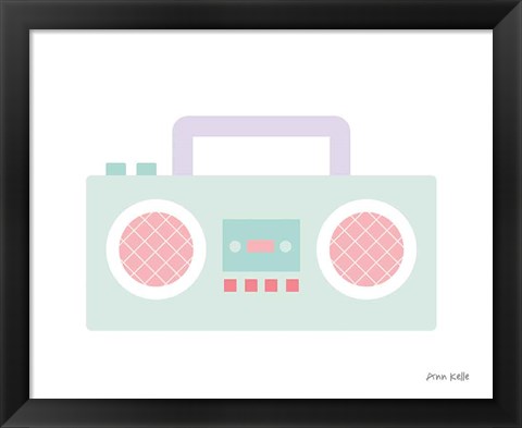 Framed Boombox Print