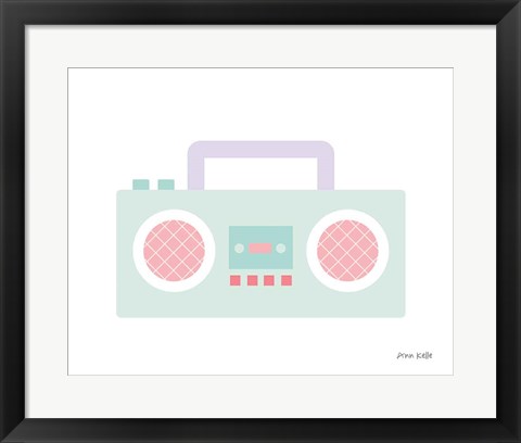 Framed Boombox Print