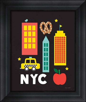 Framed City Fun NYC Print