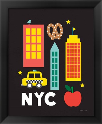 Framed City Fun NYC Print