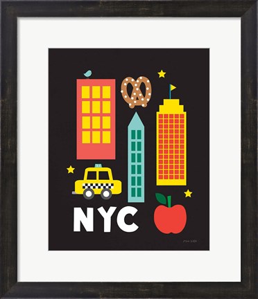 Framed City Fun NYC Print