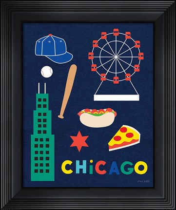 Framed City Fun Chicago Print