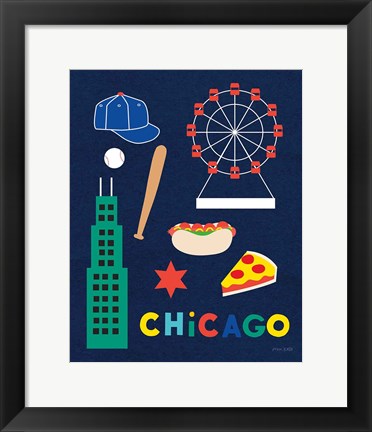 Framed City Fun Chicago Print