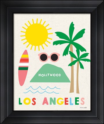Framed City Fun Los Angeles Print