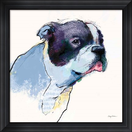 Framed Jason Watercolor Pastel Print