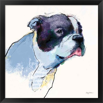 Framed Jason Watercolor Pastel Print