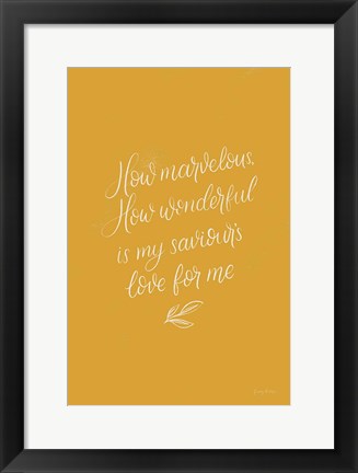 Framed Sunday Hymn V Print