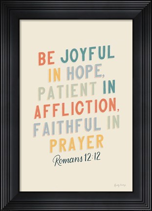 Framed Bible Saying VI Print