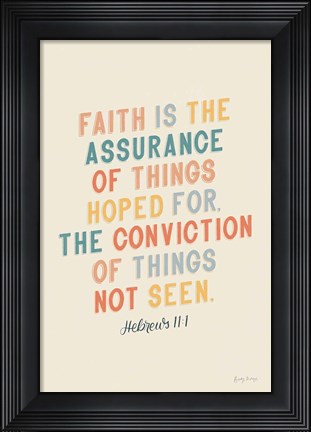 Framed Bible Saying V Print