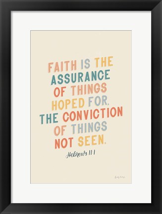 Framed Bible Saying V Print