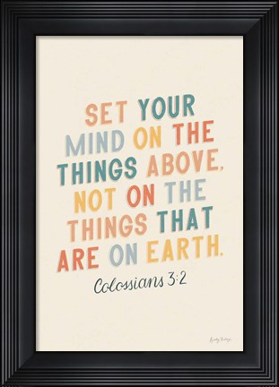 Framed Bible Saying II Print