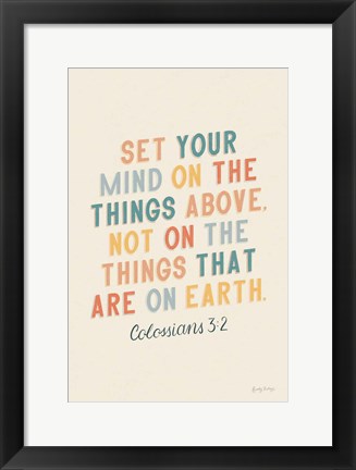 Framed Bible Saying II Print