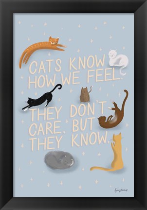Framed Ode to Cats Print