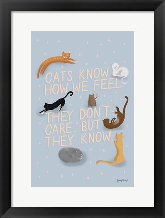 Framed Ode to Cats Print