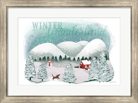 Framed Winter Wonderland I Print