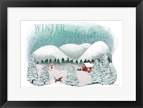 Framed Winter Wonderland I Print