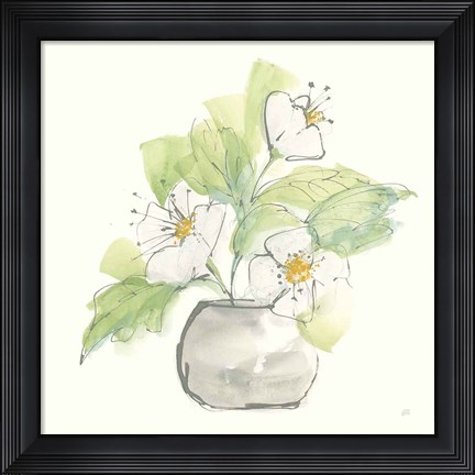 Framed Plant Poppy I Print
