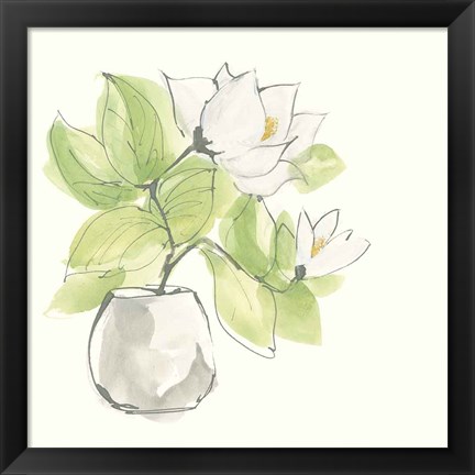 Framed Plant Magnolia II Print