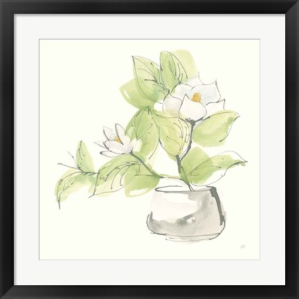 Framed Plant Magnolia I Print