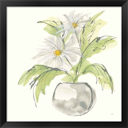 Framed Plant Daisy II Print