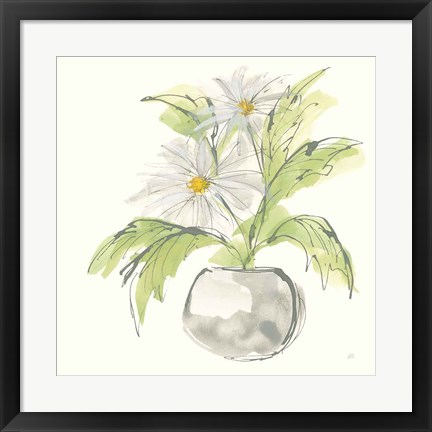 Framed Plant Daisy II Print