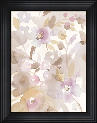 Framed Neutral Garden II Print