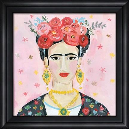 Framed Homage to Frida Shoulders Print