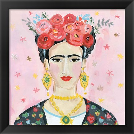 Framed Homage to Frida Shoulders Print