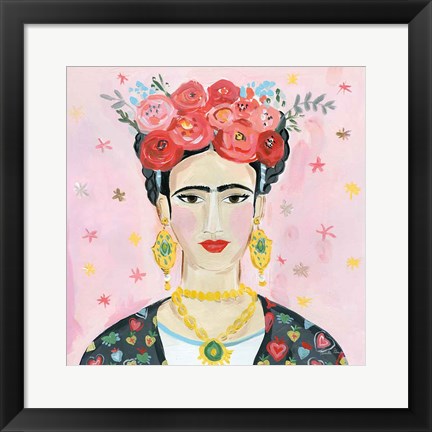 Framed Homage to Frida Shoulders Print