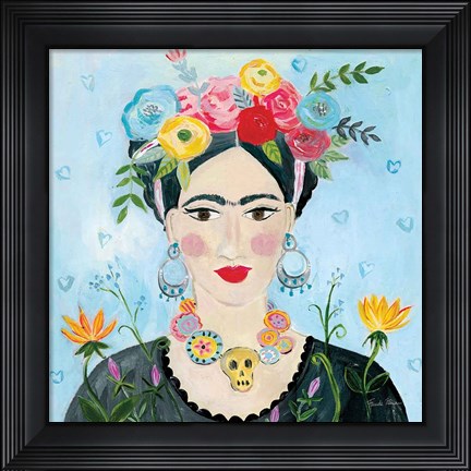 Framed Homage to Frida II Shoulders Print
