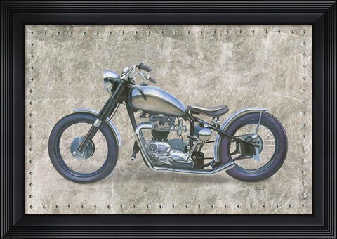 Framed Lets Roll II Gray Print
