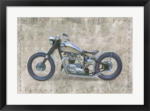 Framed Lets Roll II Gray Print