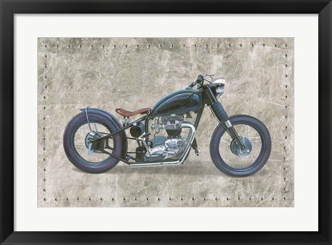 Framed Lets Roll I Gray Print