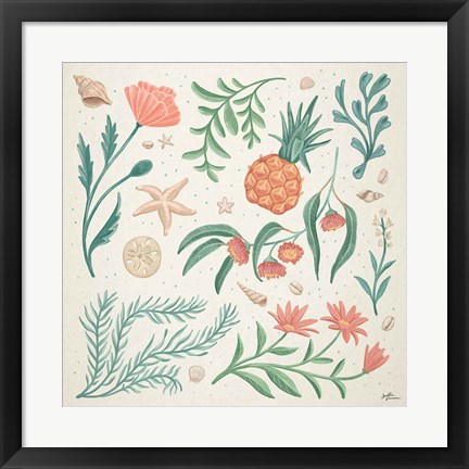Framed Seaside Botanical III Print