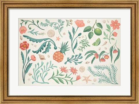 Framed Seaside Botanical I Print