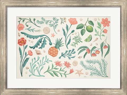 Framed Seaside Botanical I Print