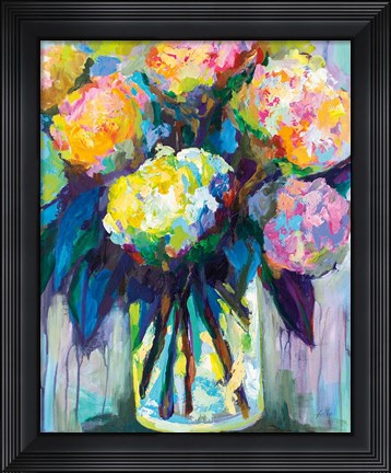 Framed Full of Hydrangeas Print