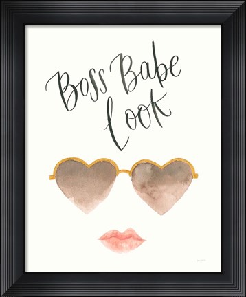 Framed Boss Babe II Print