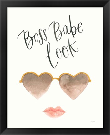 Framed Boss Babe II Print