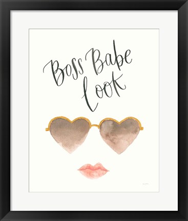 Framed Boss Babe II Print