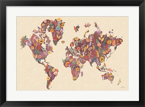 Framed Harvest Garden World Print