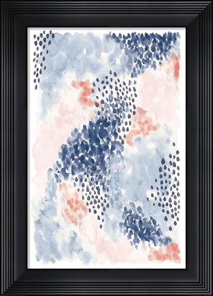 Framed Spring Blooms II Blue Print
