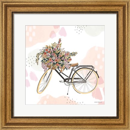 Framed Sweet Paris II Bike Print